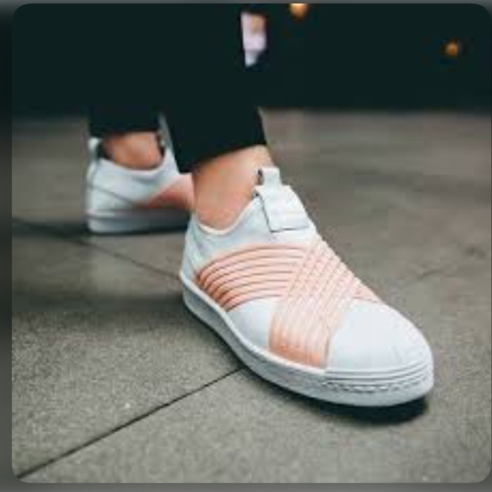 ADIDAS OG D96704 Women's Superstar Slip-on Shoes